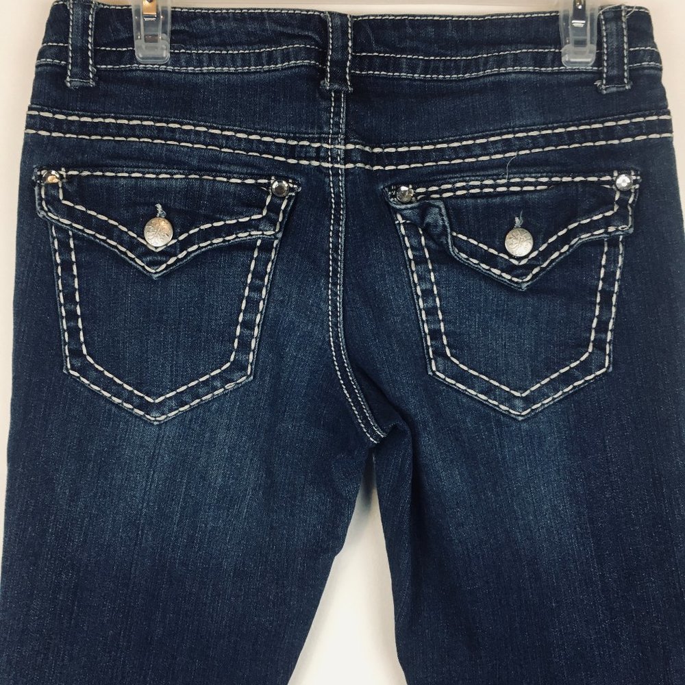 Paisley Sky Blue Jeans Size 8